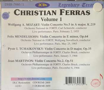 2CD Christian Ferras: Vol.1: Violin Concertos. Live Performances 539002