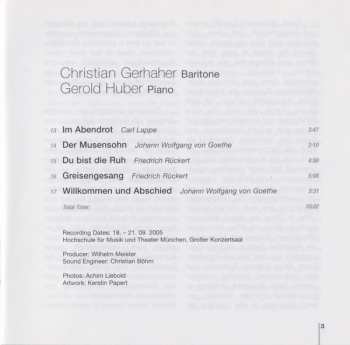 CD Christian Gerhaher: Abendbilder (Lieder Von Franz Schubert) 111318