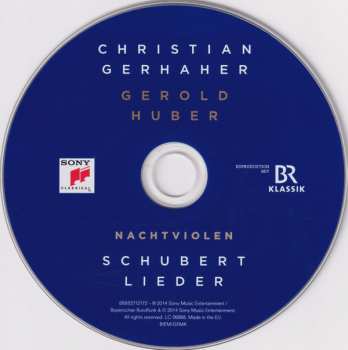 CD Christian Gerhaher: Nachtviolen: Schubert Lieder 352059