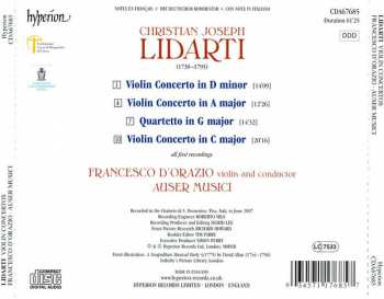 CD Christian Joseph Lidarti: Violin Concertos 304727