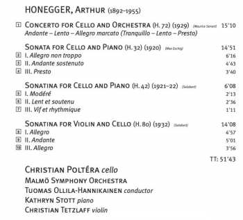 CD Christian Poltéra: Plays Arthur Honegger 295036