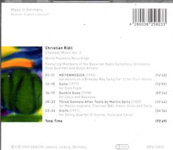 CD Christian Ridil: Chamber Music Vol. 2 448843