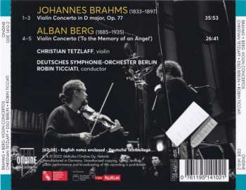 CD Christian Tetzlaff: Brahms/Berg Violin Concertos 437839