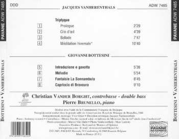 CD Christian Vander Borght: Vanherenthals, Bottesini: Pièces pour contrebasse & piano 530036