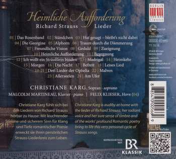 CD Christiane Karg: Heimliche Aufforderung 228499