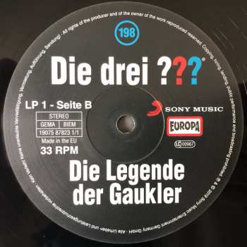 2LP Christoph Dittert: Die Drei ??? 198 - Die Legende Der Gaukler  LTD 74654