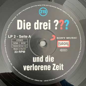 2LP Christoph Dittert: Die Drei ??? 215 - Und Die Verlorene Zeit LTD 196310