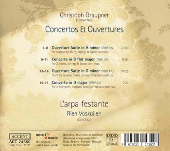 CD Christoph Graupner: Concertos & Overtures 153617