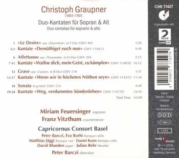 CD Christoph Graupner: Duo-Kantaten 289229