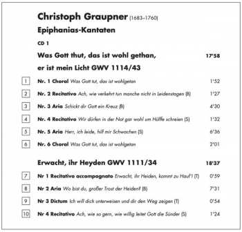 2CD Christoph Graupner: Gott Der Herr Is Sonne Und Schild: Epiphanias-Kantaten 118348