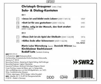 2CD Christoph Graupner: Jesus Ist Und Bleibt Mein Leben (Solo- & Dialog-Kantaten) 113195