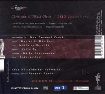 3CD Christoph Willibald Gluck: Ezio. Opera Seria In Tre Atti (Prager Fassung Von 1750) 313956