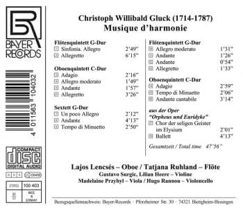 CD Christoph Willibald Gluck: Musique d'Harmonie 477159