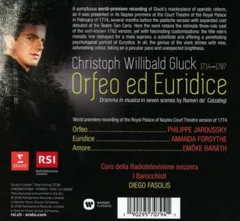 CD Christoph Willibald Gluck: Orfeo ed Euridice (Napoli 1774) DLX 189496