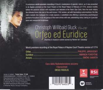 CD Christoph Willibald Gluck: Orfeo ed Euridice 191580