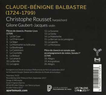 CD Christophe Rousset: Pièces de Clavecin, Livre I 253779