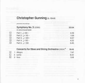 CD Christopher Gunning: Symphonies Nos 3 and 4 - Oboe Concerto 330551