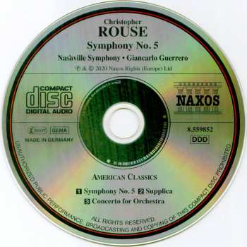 CD Christopher Rouse: Symphony No. 5 116712