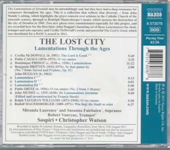 CD Christopher Watson: The Lost City - Lamentations Through The Ages 457121