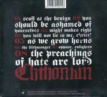 CD Chthonian: The Preachings Of Hate Are Lord 308527