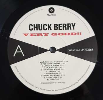 LP Chuck Berry: Very Good!! 20 Greatest Rock & Roll Hits LTD 323293
