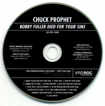 CD Chuck Prophet: Bobby Fuller Died For Your Sins 328167
