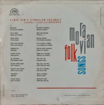 LP Cimbálová Muzika Hynka Bíma: Moravian Folk Songs (MODRÝ ŠTÍTEK) 363061