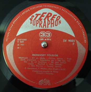 LP Cimbálová Muzika Hynka Bíma: Moravský Folklór