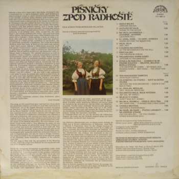 LP Cimbálová Muzika Vonička: Písničky Zpod Radhoště = Folk Songs From Moravian Vallachia 533258