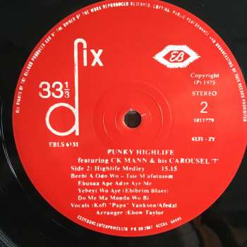 LP C.K. Mann & His Carousel 7: Funky Highlife 60737