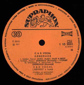 LP C&K Vocal: Generace