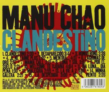CD Manu Chao: Clandestino