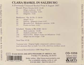 CD Ludwig van Beethoven: The Salzburg Recital / 8 August 1957 / Previously Unissued