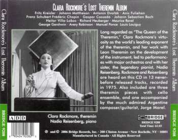CD Clara Rockmore: Clara Rockmore's Lost Theremin Album