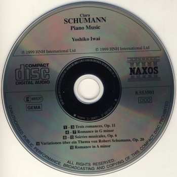 CD Clara Schumann: Piano Music 304784