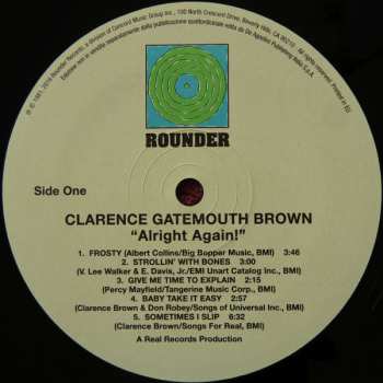 LP Clarence "Gatemouth" Brown: Alright Again! 508660