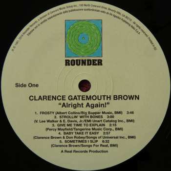 LP Clarence "Gatemouth" Brown: Alright Again!