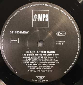 LP Clark Terry: Clark After Dark, The Ballad Artistry Of Clark Terry 80004