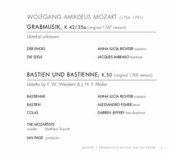 CD Classical Opera: Grabmusik; Bastien Und Bastienne 350844