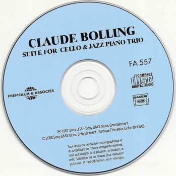 CD Claude Bolling: Suite For Cello & Jazz Piano Trio 442437