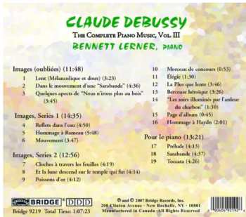 CD Claude Debussy: The Complete Piano Music, Vol. III 448054