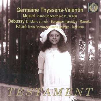 Claude Debussy: Germaine Thyssens-valentin,klavier