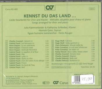 CD Claude Debussy: Kennst Du Das Land... (Lieder Bearbeitet Für Chor & Klavier - Mélodies Adaptées Pour Choeur & Piano) 289194