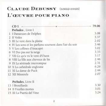 4CD/Box Set Claude Debussy: L'œuvre Pour Piano 528145