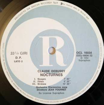 LP The Czech Philharmonic Orchestra: La Mer / Nocturnes