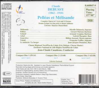 3CD Claude Debussy: Pelléas Et Mélisande  320792
