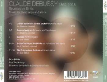 CD Claude Debussy: Rêveries De Bilitis (Music For Two Harps And Voice) 519523