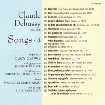 CD Claude Debussy: Songs – 4 290771