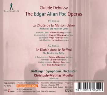 2CD Claude Debussy: The Edgar Allan Poe Operas 185617