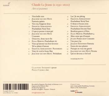 CD Claude Le Jeune: Airs Et Psaumes 123096